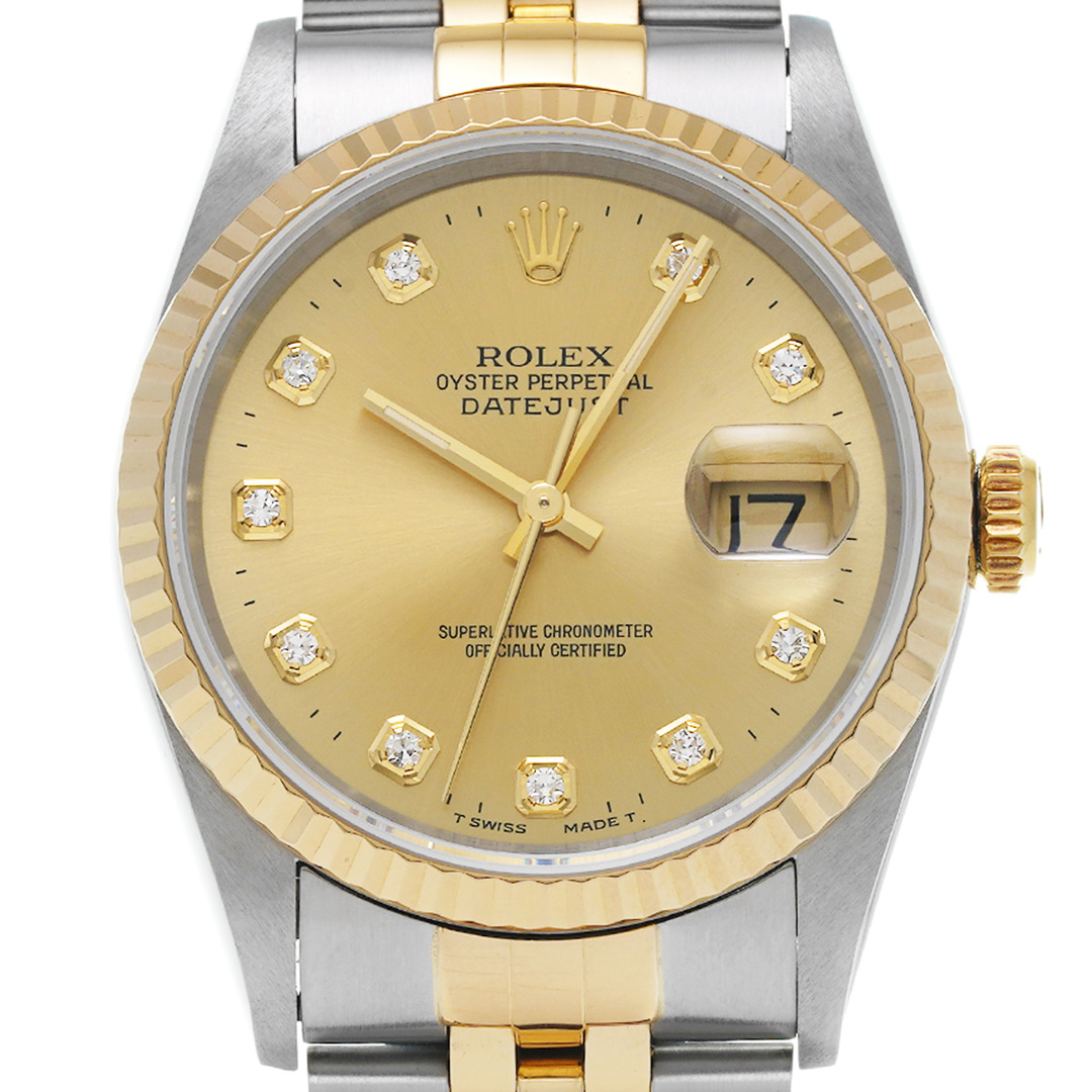 ROLEX(ロレックス)の中古 ロレックス ROLEX 16233G W番(1995年頃製造) シャンパン /ダイヤモンド メンズ 腕時計 メンズの時計(腕時計(アナログ))の商品写真