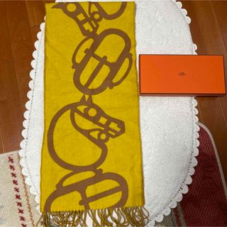 エルメス(Hermes)のエルメス HERMES カシミヤ100％ バックルアンドカマイユ マフラー(マフラー/ショール)