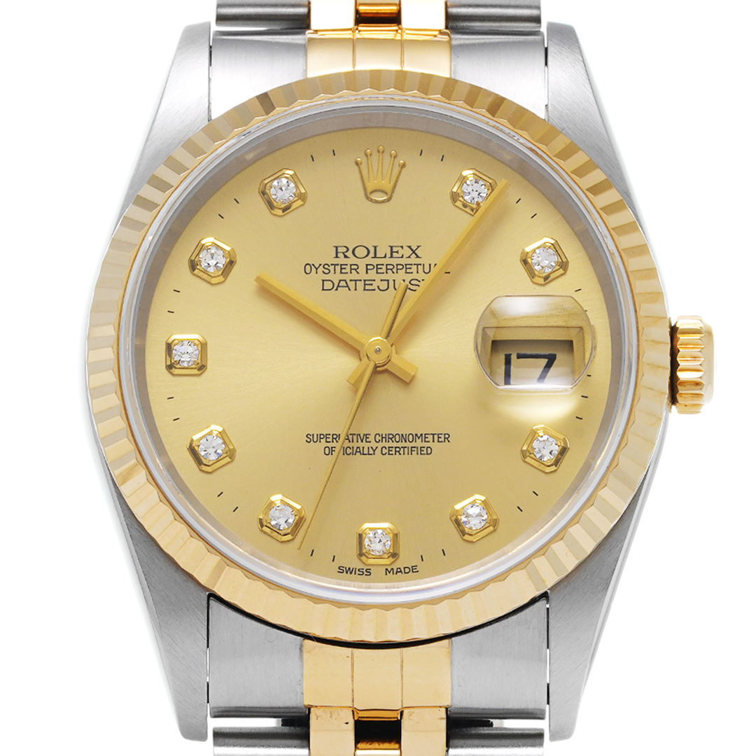 ロレックス ROLEX 16233G L番(1990年頃製造) シャンパン /ダイヤモンド メンズ 腕時計