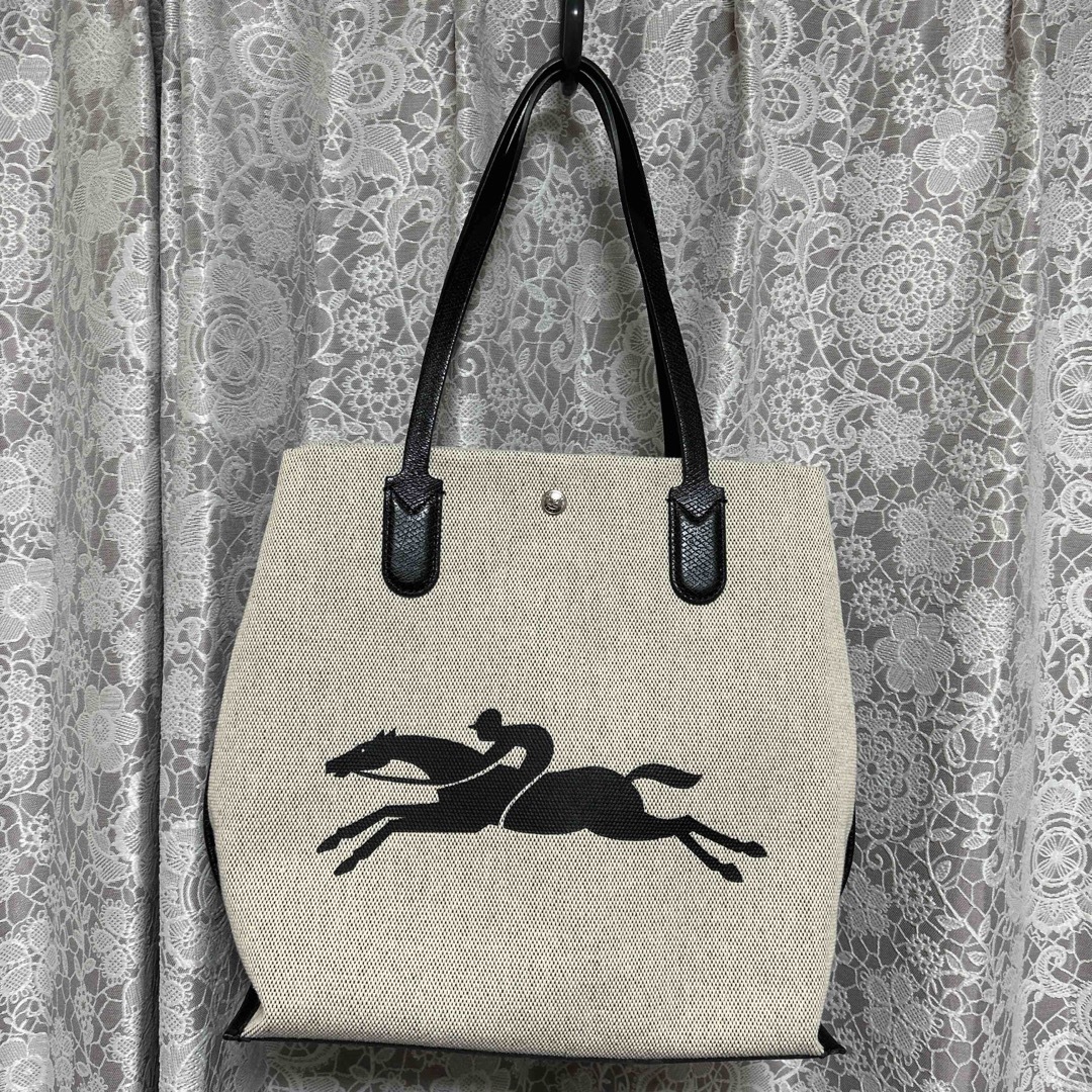 LONGCHAMP - 新品 Longchamp キャンバス デカロゴの通販 by ほあこん