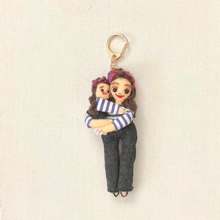 ドールチャーム バックチャーム 親子 女の子 キーホルダー デニム