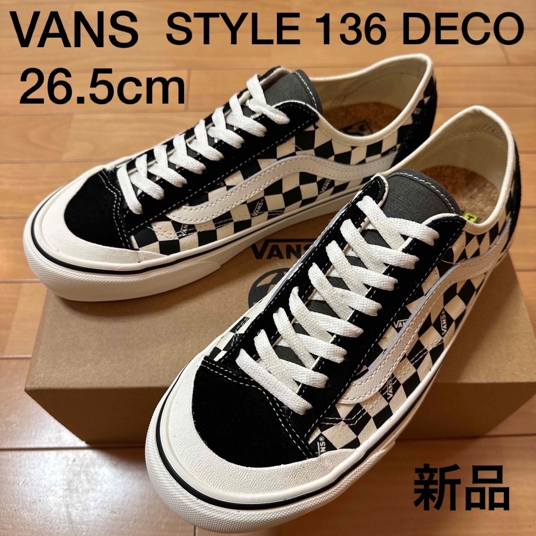 新品　VANSバンズ　スタイル136デコ　スニーカー　US企画　26.5cm靴/シューズ