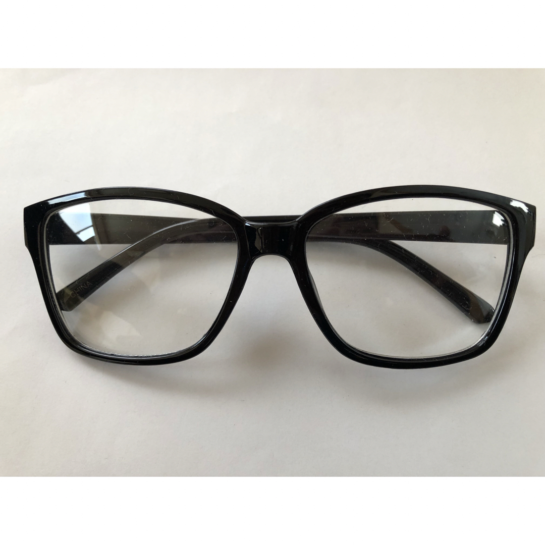 伊達メガネ ボストンブラック メンズのファッション小物(サングラス/メガネ)の商品写真