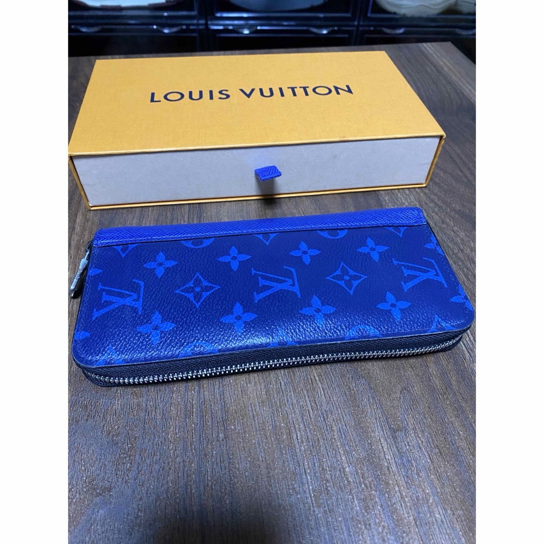 LOUIS VUITTON ジッピーウォレット ヴェルティカル　コバルトブルー | フリマアプリ ラクマ