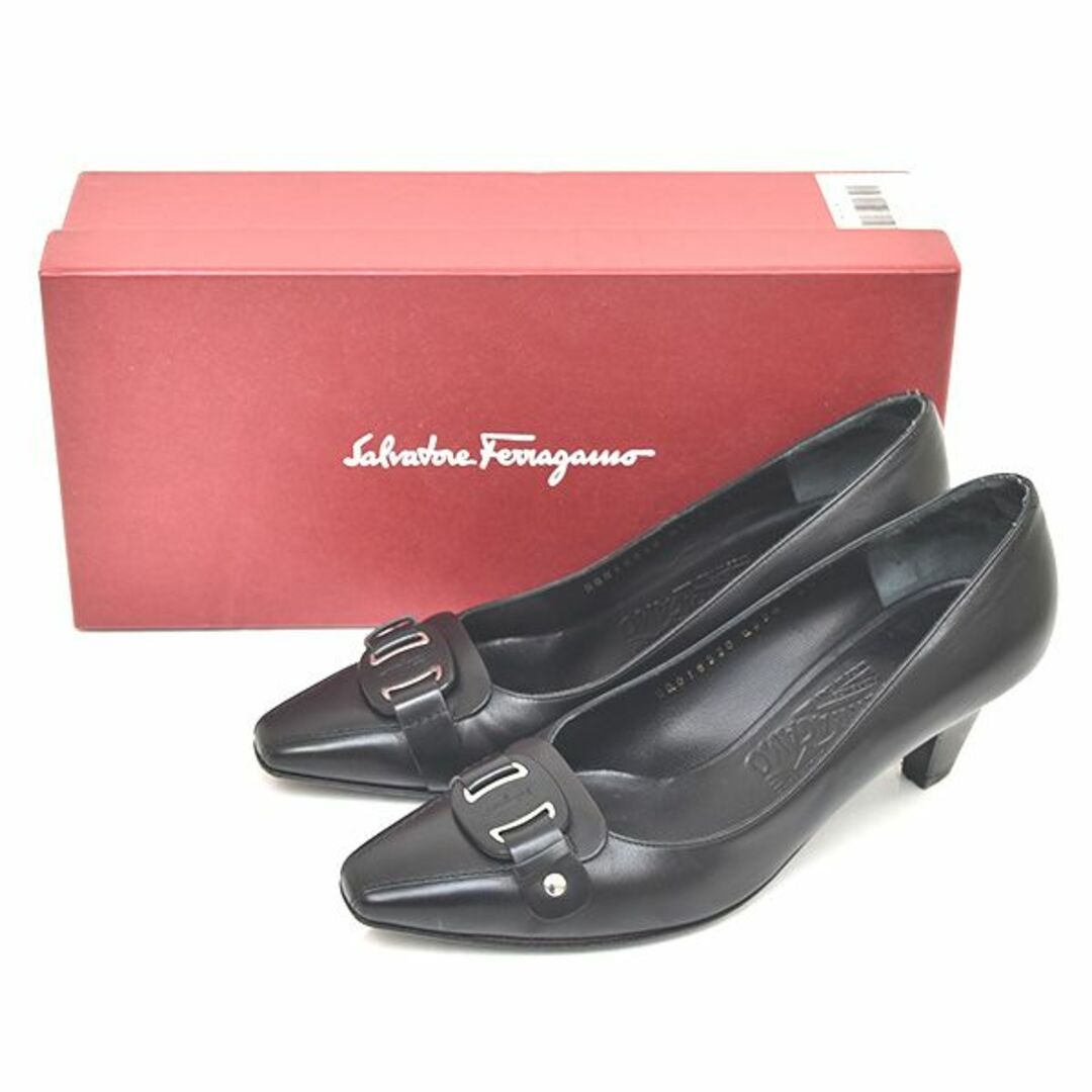 Salvatore Ferragamo - 美品♪フェラガモ ロゴバックル ステッチ