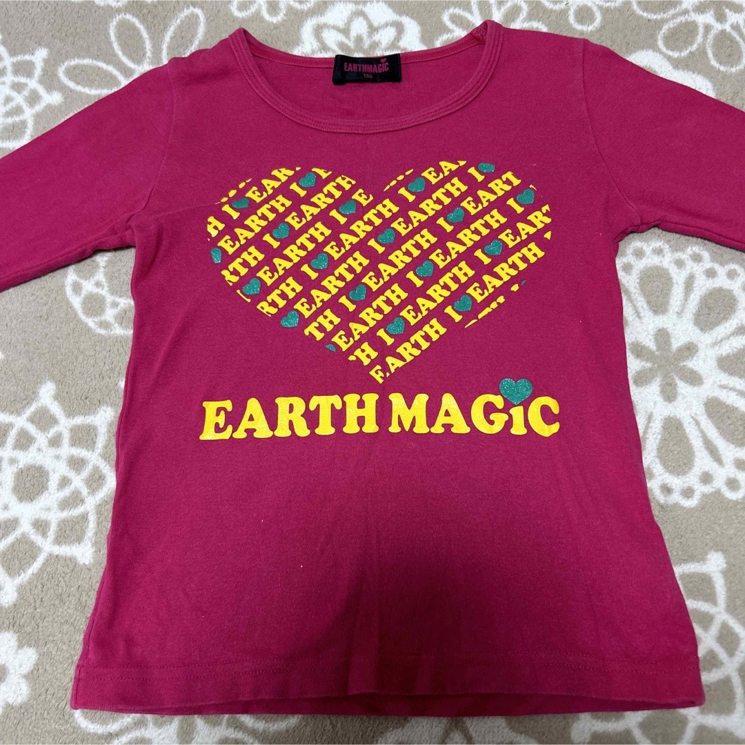 EARTHMAGIC(アースマジック)のEARTHMAGIC 長袖カットソー キッズ/ベビー/マタニティのキッズ服女の子用(90cm~)(Tシャツ/カットソー)の商品写真