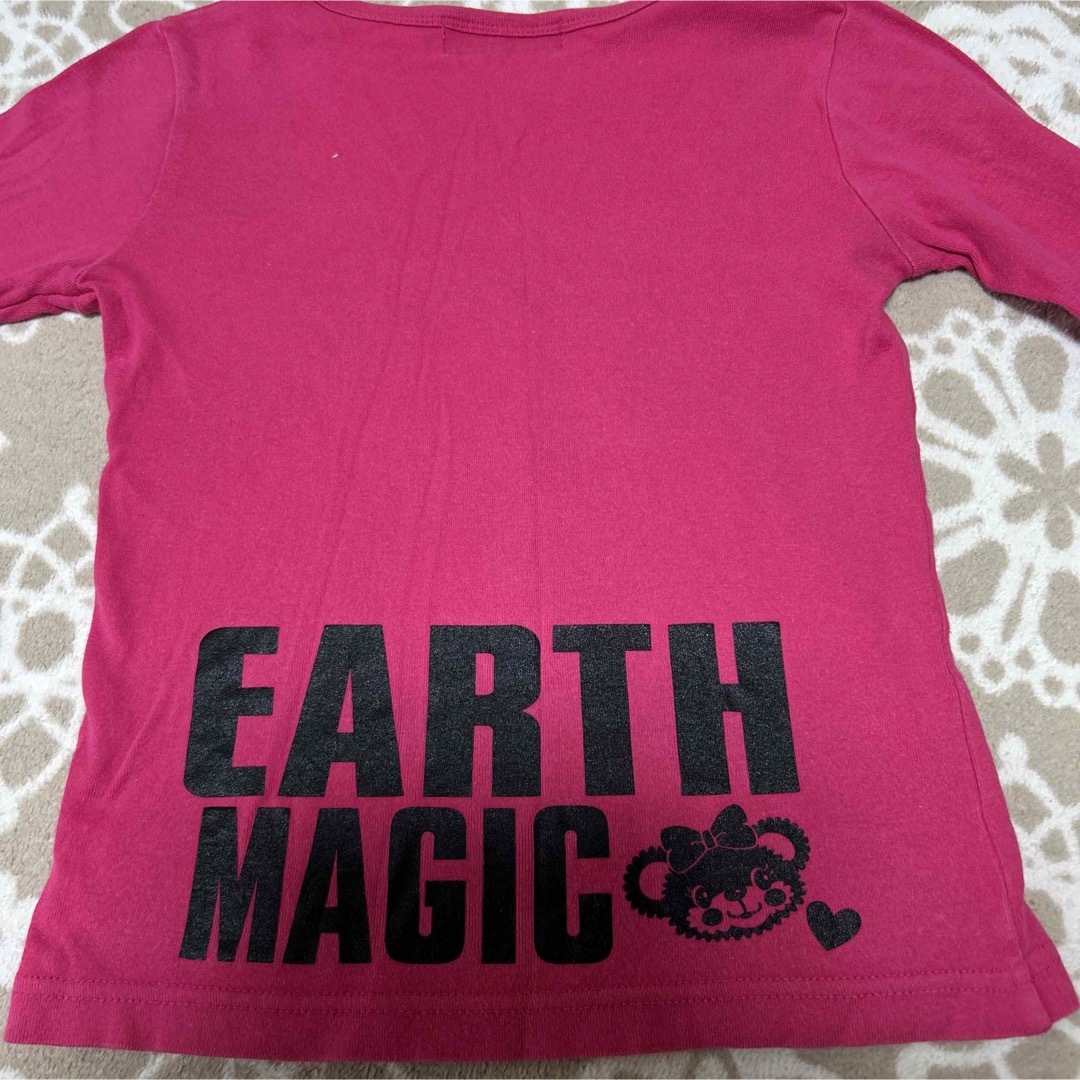 EARTHMAGIC(アースマジック)のEARTHMAGIC 長袖カットソー キッズ/ベビー/マタニティのキッズ服女の子用(90cm~)(Tシャツ/カットソー)の商品写真