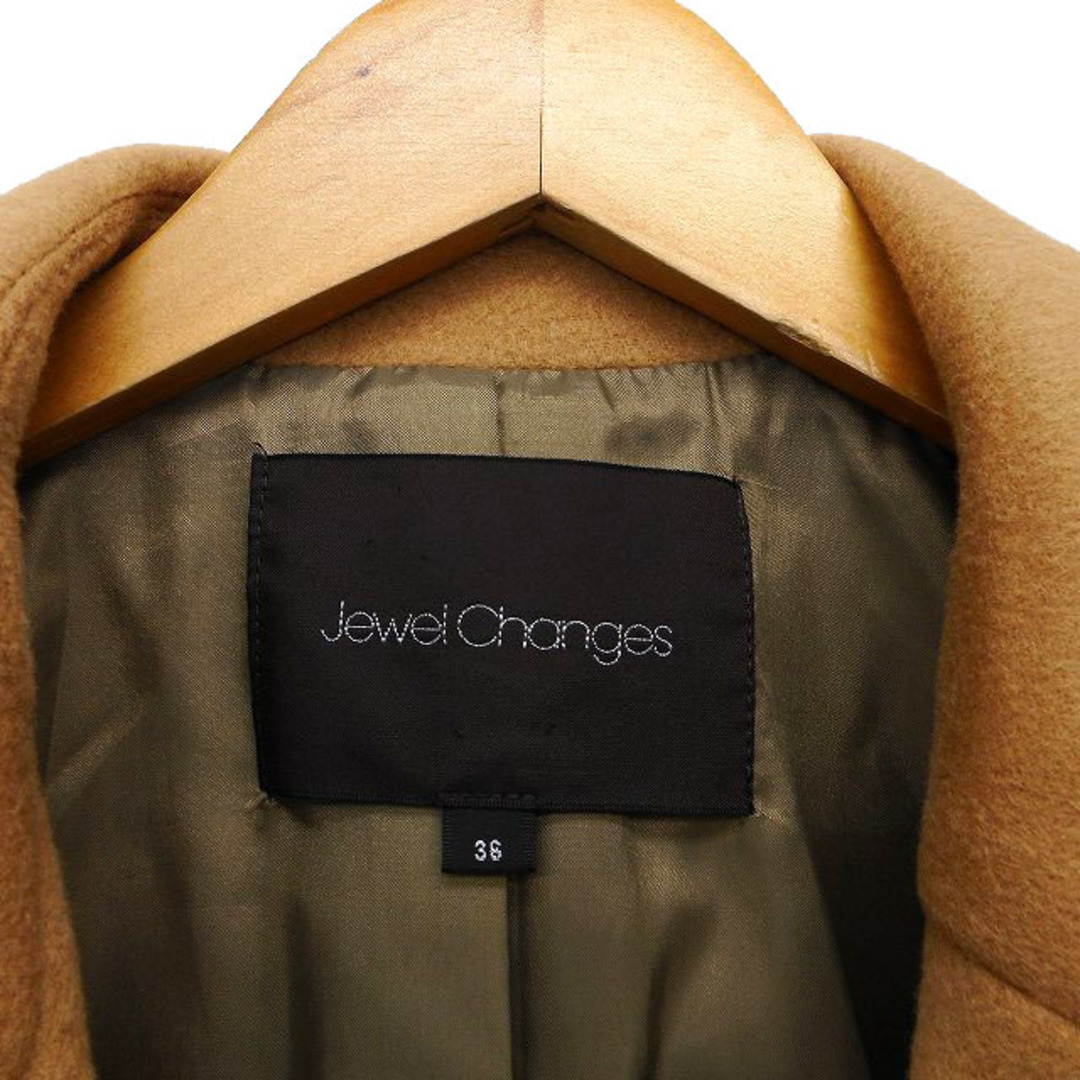Jewel Changes(ジュエルチェンジズ)のジュエルチェンジズ アローズ チェスター コート アウター ミドル ウール 36 レディースのジャケット/アウター(その他)の商品写真