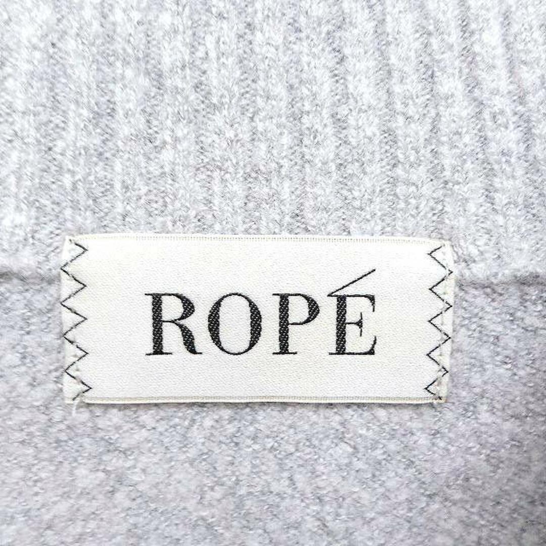 ROPE’(ロペ)のロペ ROPE 長袖 ニット セーター モックネック 38 ライトグレー  レディースのトップス(ニット/セーター)の商品写真