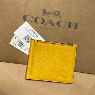 COACH コーチ　折り財布　カナリー　黄色　イエロー　二つ折り財布