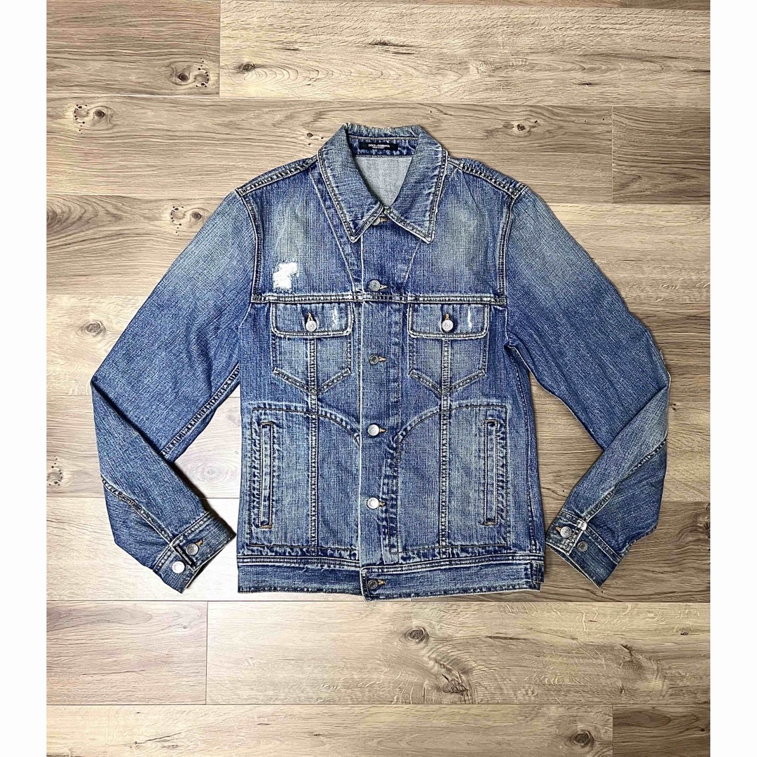 DOLCE&GABBANA ロゴチケット付き デニム ジャケット DOLCE&GABBANA ロゴチケット付き デニム ジャケット