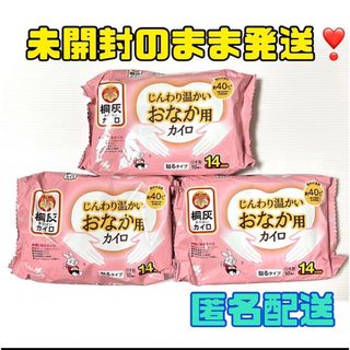 コバヤシセイヤク(小林製薬)の【匿名配送】じんわり温かい おなか用 カイロ 小林製薬×3セット(日用品/生活雑貨)