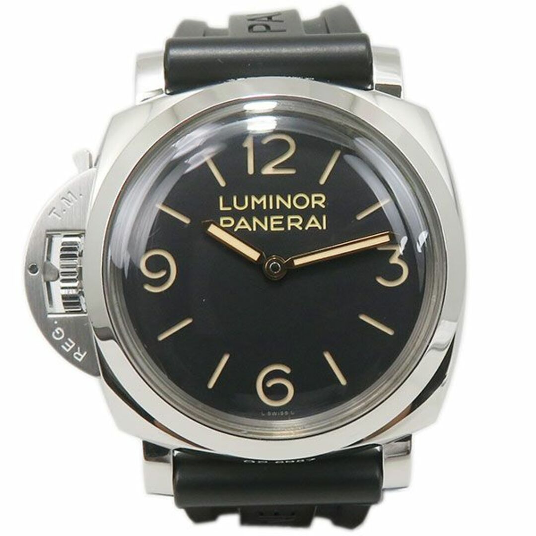 【ついに再販開始！】 【PANERAI】【パネライ】 PAM00557　ルミノール1950　SS×革ベルト+ラバーベルト　手巻き式　機械チェック済み　精度確認済み　中古ランクA 腕時計(アナログ)