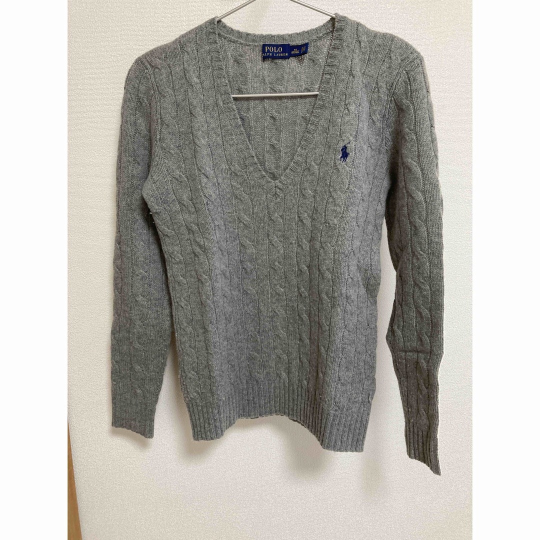 POLO RALPH LAUREN - ポロラルフローレン Vネックセーター XSの POLO RALPH LAUREN - ポロラルフローレン Vネックセーター XSの