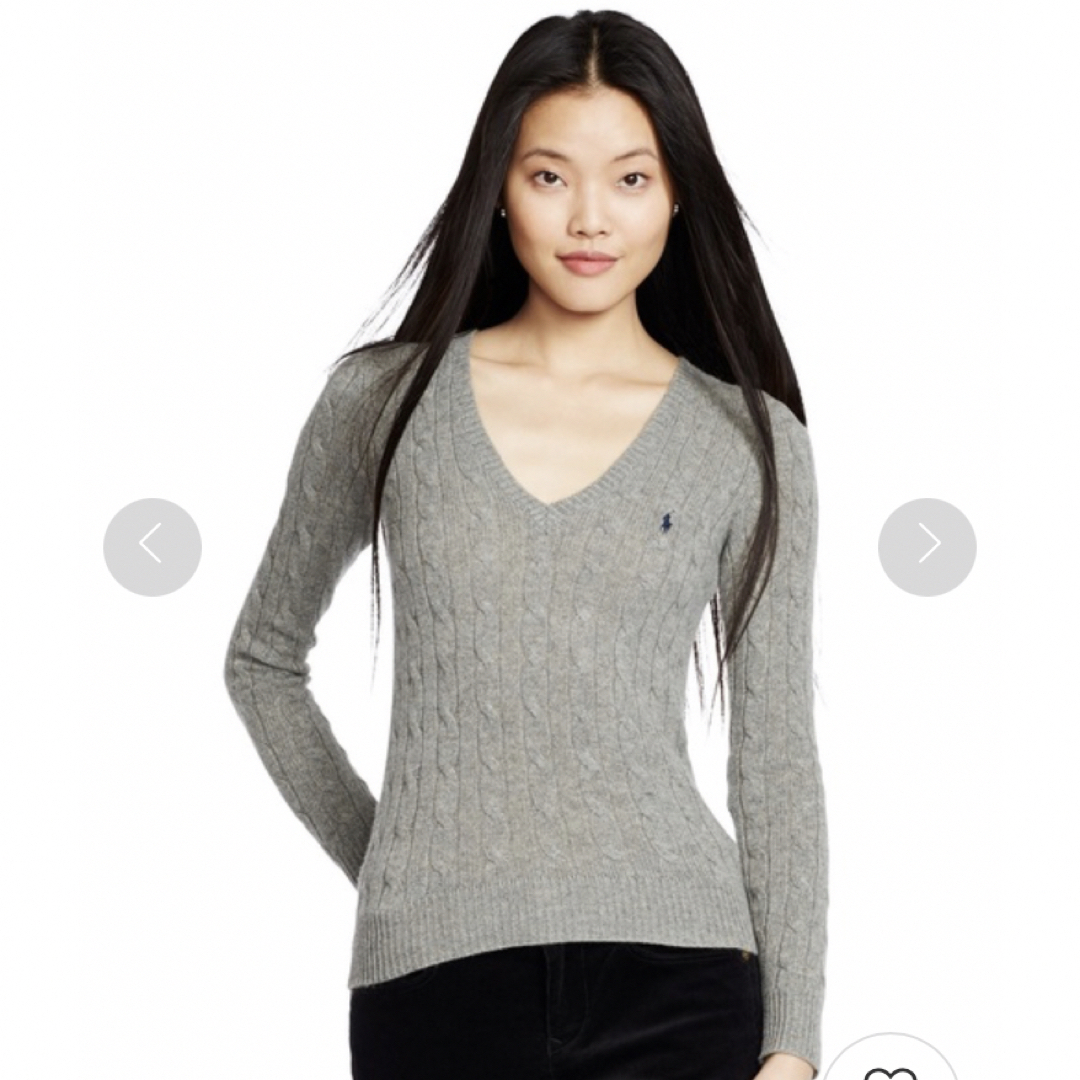 POLO RALPH LAUREN - ポロラルフローレン Vネックセーター XSの POLO RALPH LAUREN - ポロラルフローレン Vネックセーター XSの