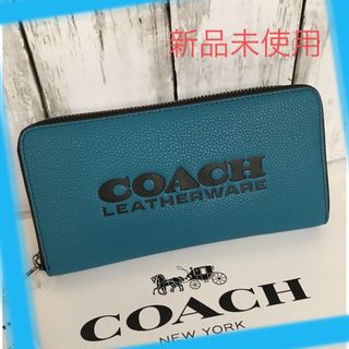 COACH - 新品未使用 COACH グリーン×ブラック レディース メンズ長財布 ...