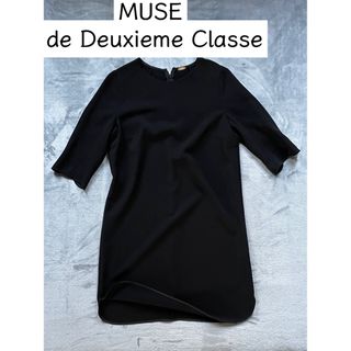 ドゥーズィエムクラス(DEUXIEME CLASSE)のMUSE de Deuxieme Classe トリアセジョーゼット 冠婚葬祭(ひざ丈ワンピース)