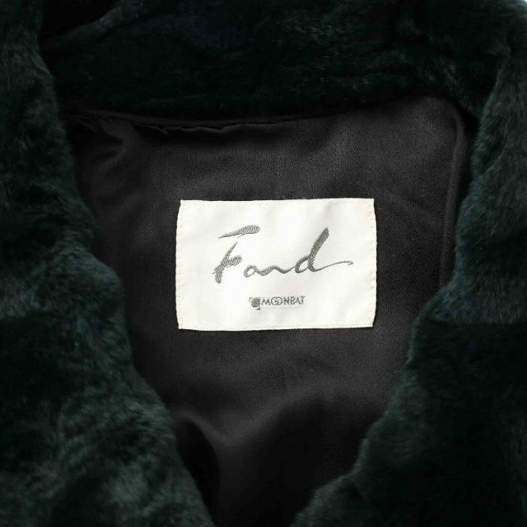 ムーンバット 毛皮コート シェアードミンク ファー 総柄 9-11 M-L 緑 ムーンバット 毛皮コート シェアードミンク ファー 総柄 9-11 M-L 緑
