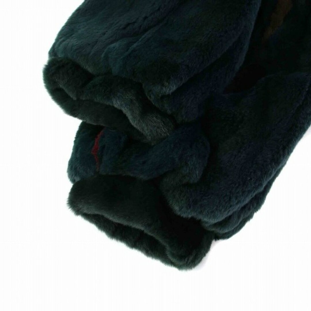 ムーンバット 毛皮コート シェアードミンク ファー 総柄 9-11 M-L 緑 ムーンバット 毛皮コート シェアードミンク ファー 総柄 9-11 M-L 緑