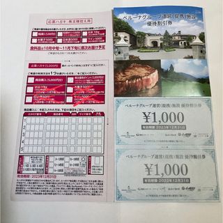 ベルーナ(Belluna)のベルーナ株主優待券　商品購入5000円+運営施設優待割引券10000円分(その他)