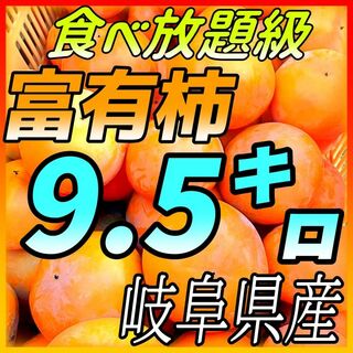 『岐阜県産地直送』ご家庭用富有柿9.5キロ☆☆(フルーツ)