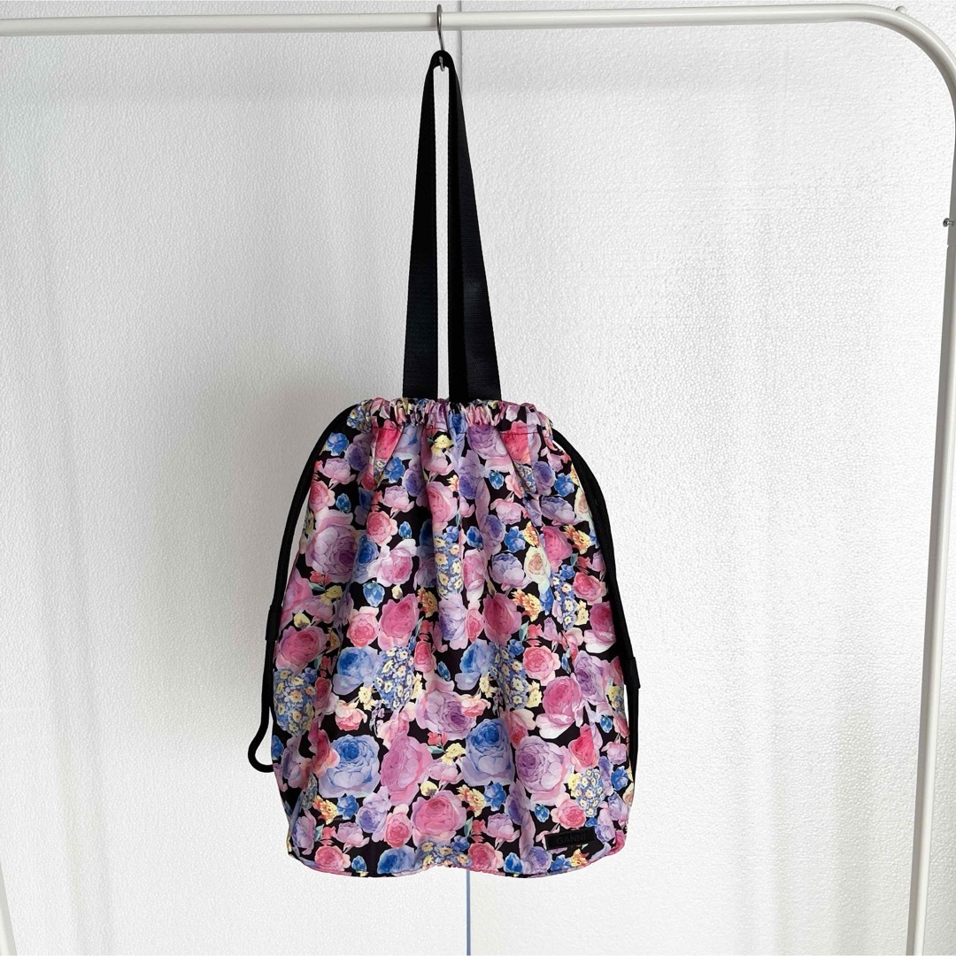 GANNI ガニー フローラル ロゴ入り 2wayトートバッグ 花柄の通販 by