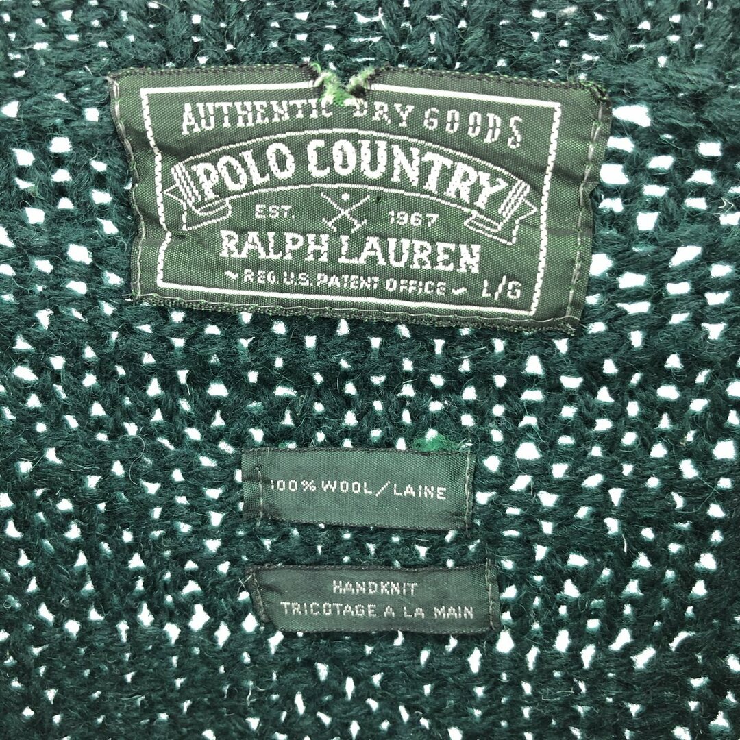 Ralph Lauren(ラルフローレン)の古着 90年代 ラルフローレン Ralph Lauren POLO COUNTRY ポロカントリー ウールニットセーター メンズXXL ヴィンテージ /eaa387784 メンズのトップス(ニット/セーター)の商品写真