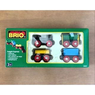 ブリオ(BRIO)のBRIO  木製電車セット（箱付き）(電車のおもちゃ/車)