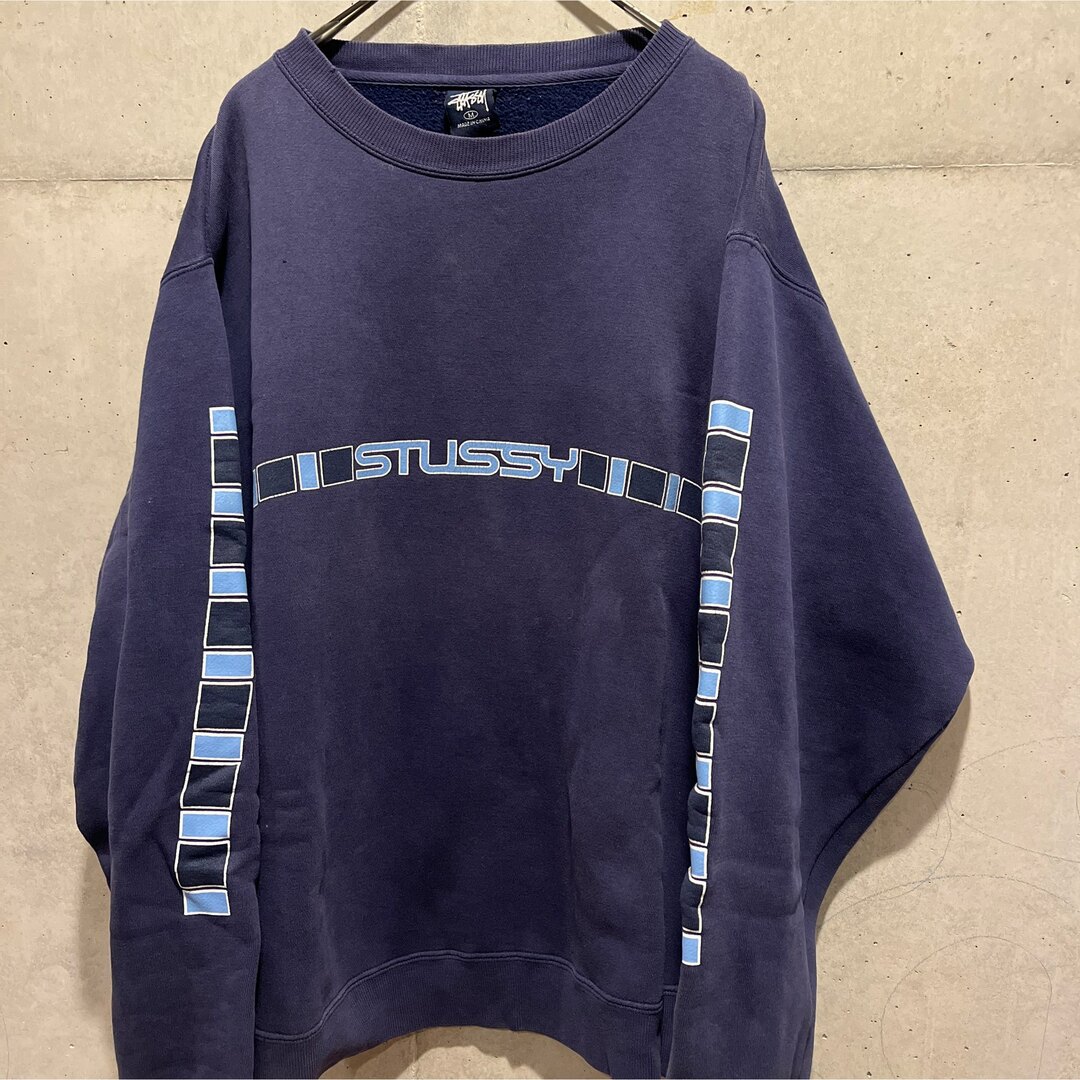 希少90's old stussyステューシーロゴスエット