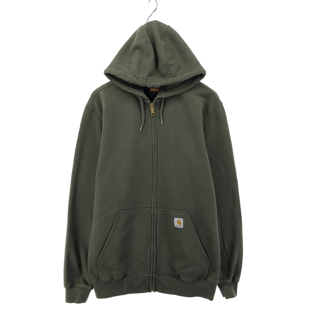 Carharttカーハート特徴カーハート Carhartt ORIGINAL FIT スウェットフルジップパーカー メンズM /eaa387894