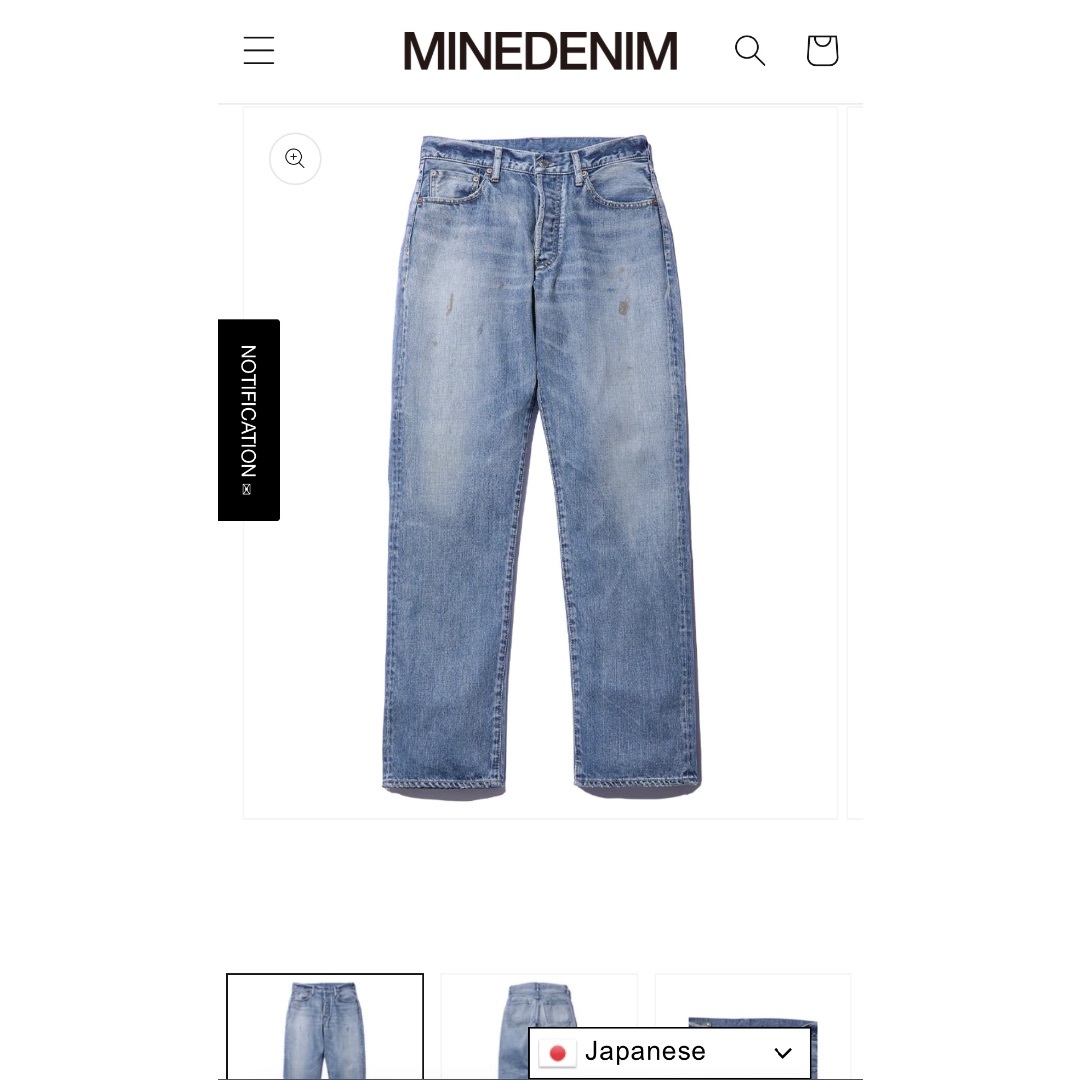 MINEDENIM 美30インチ103 L.Straight USD-