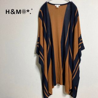 エイチアンドエム(H&M)の良品 H＆M ニット カーディガン ストライプ(カーディガン)