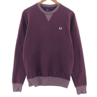 フレッドペリー(FRED PERRY)の古着 フレッドペリー FRED PERRY ワンポイントロゴスウェット トレーナー メンズM /taa001976(スウェット)