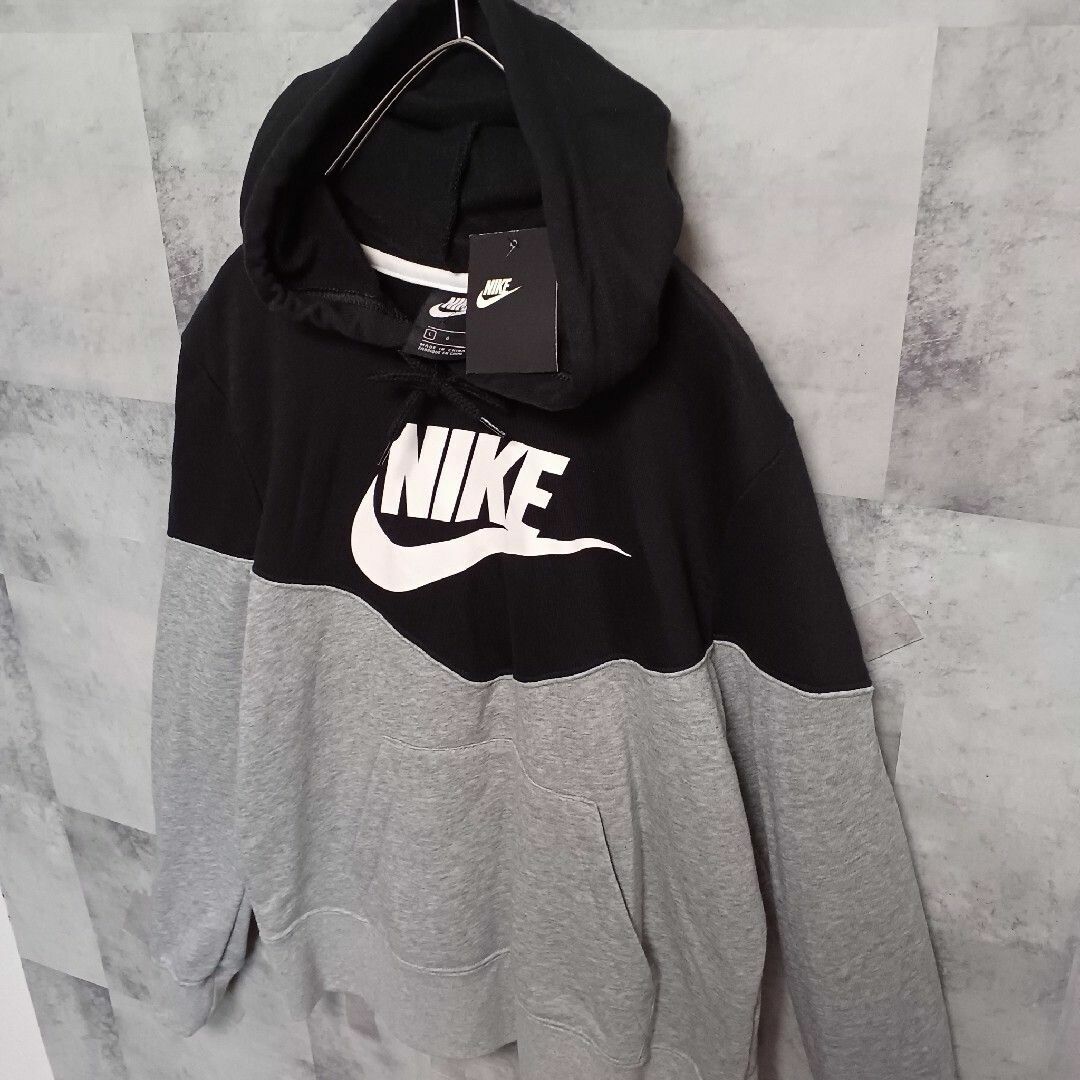 ✨新品✨ ナイキ NIKE レディースパーカー L ブラック×グレー