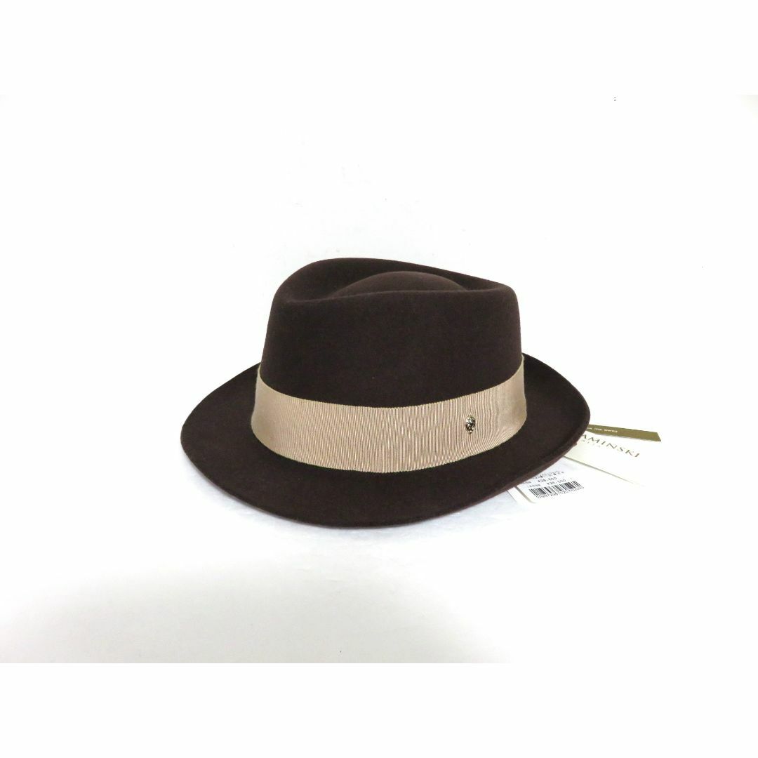 HELEN KAMINSKI(ヘレンカミンスキー)の定価2.8万 新品 HELEN KAMINSKI ウール ハット ブラウン レディースの帽子(ハット)の商品写真