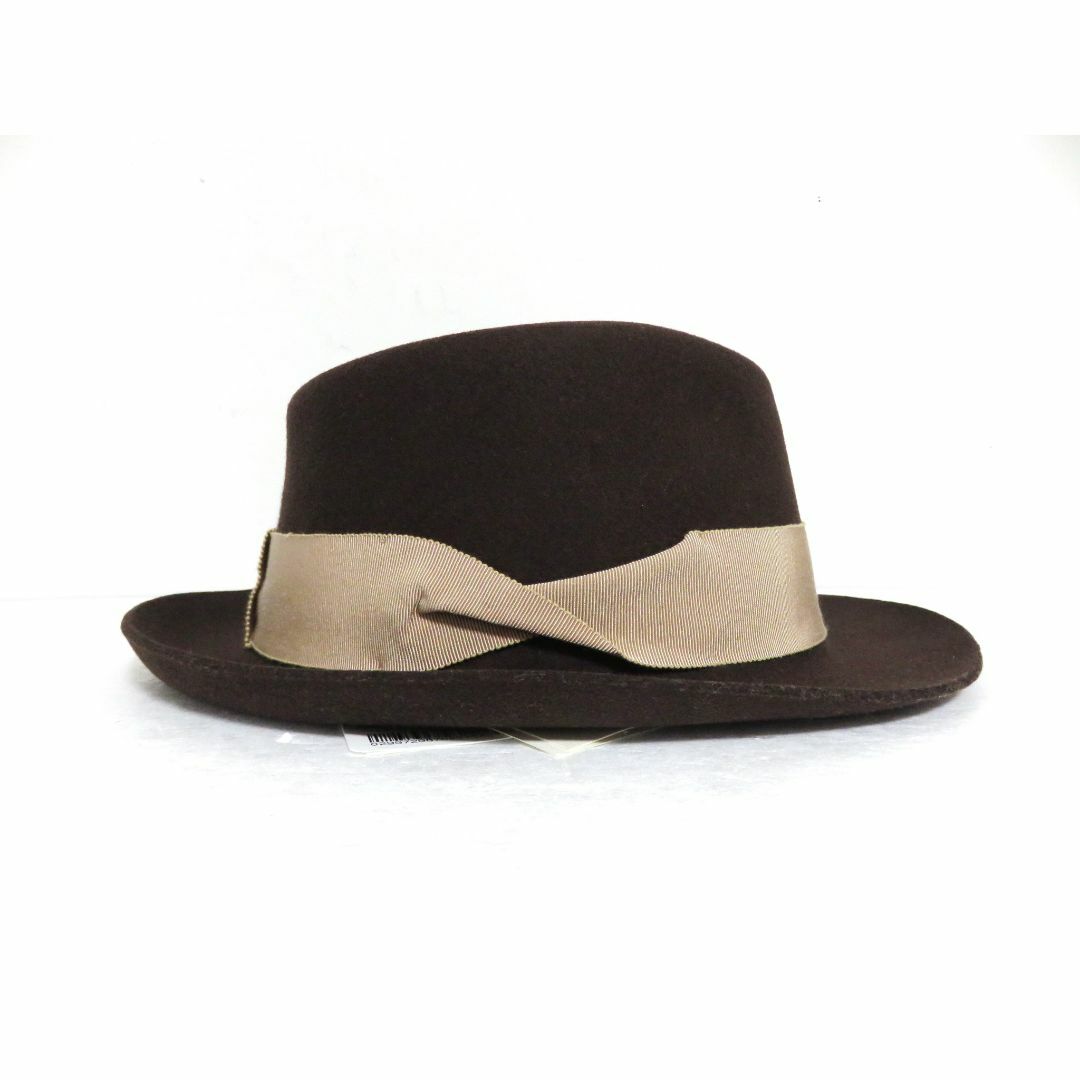 HELEN KAMINSKI(ヘレンカミンスキー)の定価2.8万 新品 HELEN KAMINSKI ウール ハット ブラウン レディースの帽子(ハット)の商品写真