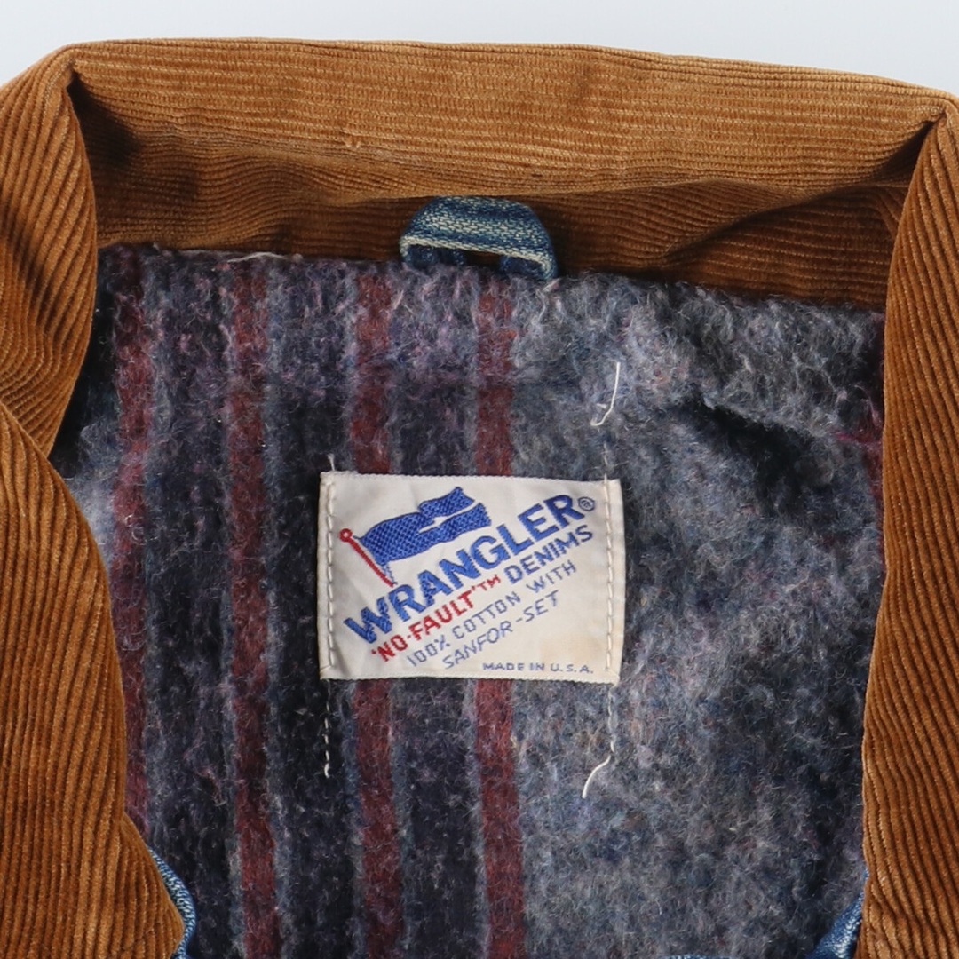 Wrangler(ラングラー)の古着 80年代 ラングラー Wrangler デニムジャケット Gジャン USA製 メンズM ヴィンテージ /eaa387941 メンズのジャケット/アウター(Gジャン/デニムジャケット)の商品写真