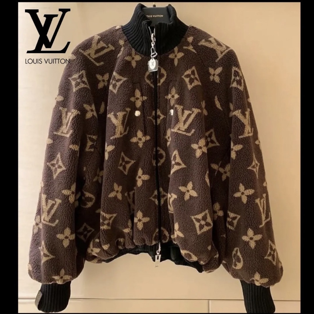 LOUIS VUITTON(ルイヴィトン)のLOUIS VUITTON ルイヴィトン リバーシブル ボンバー ジャケット レディースのジャケット/アウター(ブルゾン)の商品写真