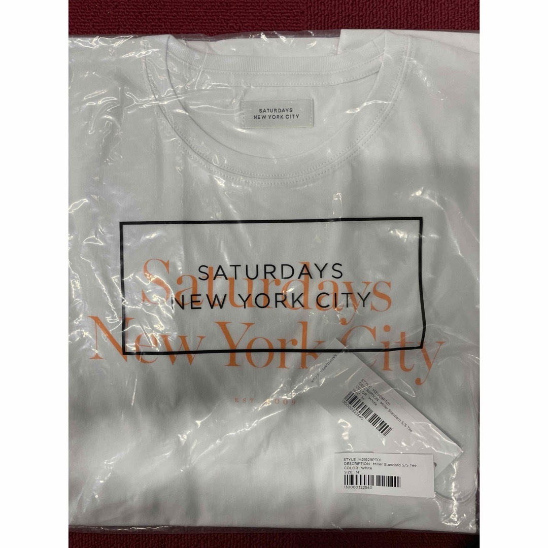 Saturdays NYC(サタデーズニューヨークシティ)のSaturdays NYC MILLER STANDARD TEE白M メンズのトップス(Tシャツ/カットソー(半袖/袖なし))の商品写真