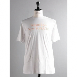 サタデーズニューヨークシティ(Saturdays NYC)のSaturdays NYC MILLER STANDARD TEE白M(Tシャツ/カットソー(半袖/袖なし))