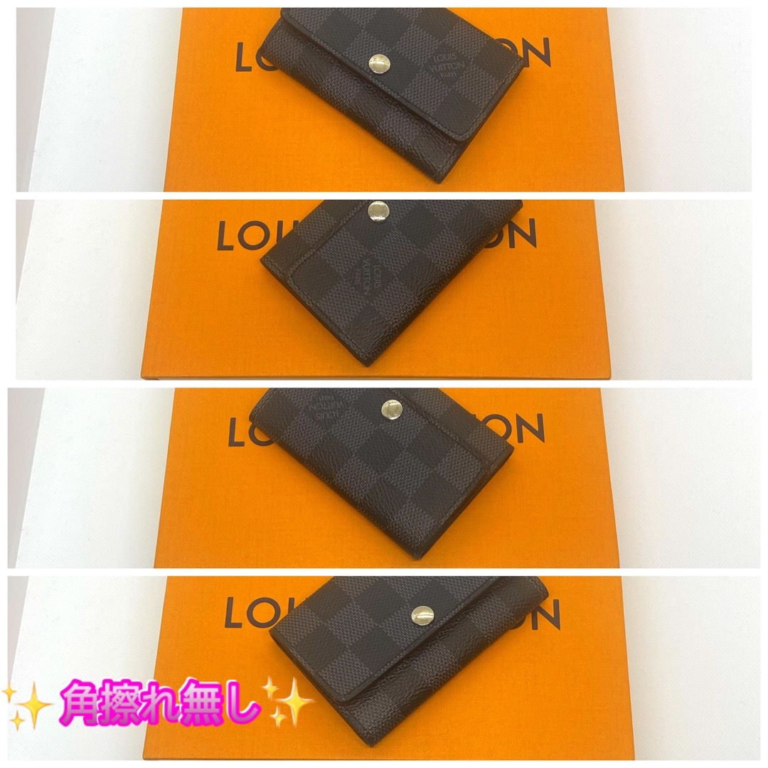 LOUIS VUITTON(ルイヴィトン)の【新品同様】赤字価格の為値下げ不可❗️ルイヴィトン◆ダミエ◆黒◆6連キーケース メンズのファッション小物(キーケース)の商品写真