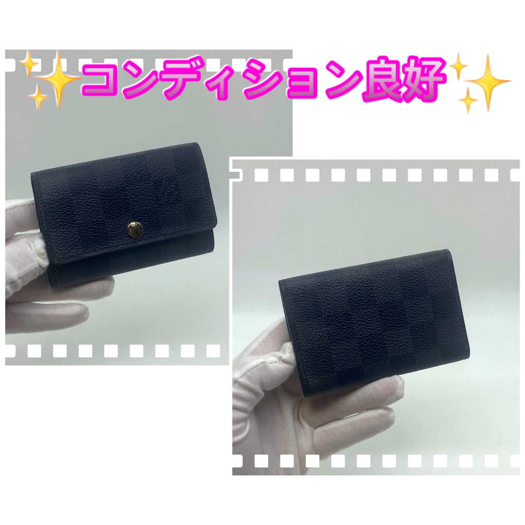 【新品同様】赤字価格の為値下げ不可❗️ルイヴィトン◆ダミエ◆黒◆6連キーケース