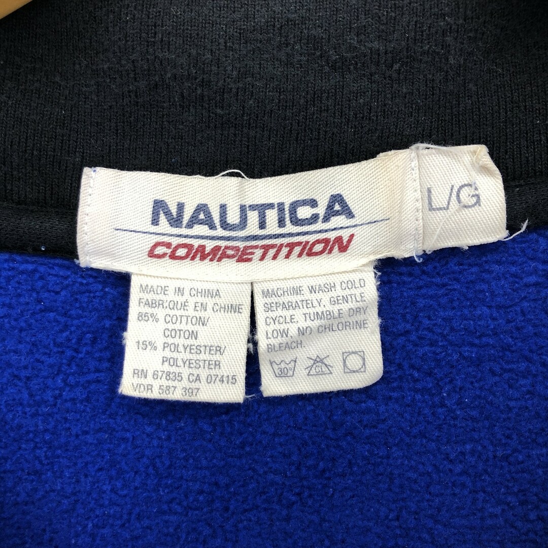 NAUTICA(ノーティカ)の古着 ノーティカ NAUTICA COMPETITION ハーフジップスウェットシャツ トレーナー メンズL /eaa386140 メンズのトップス(スウェット)の商品写真