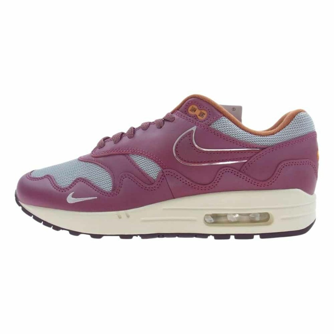 NIKE ナイキ スニーカー DO9549-001 Patta Air Max 1 Night Maroon パタ エアマックス スニーカー ワインレッド系 27.5cm【美品】約30cm高さ