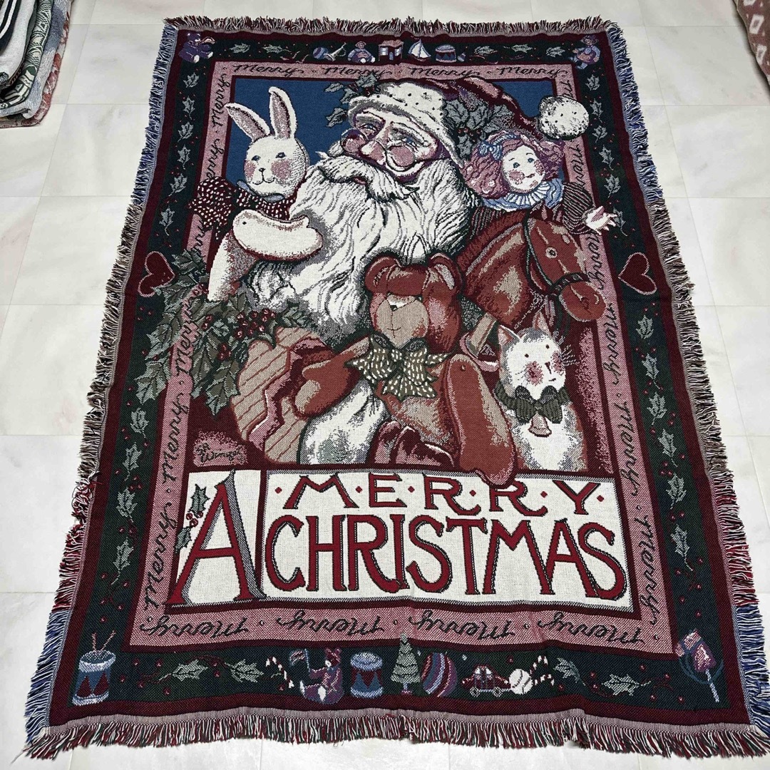 クリスマス サンタクロース マルチカバー ソファーカバー ラグ クリスマス サンタクロース マルチカバー ソファーカバー ラグ