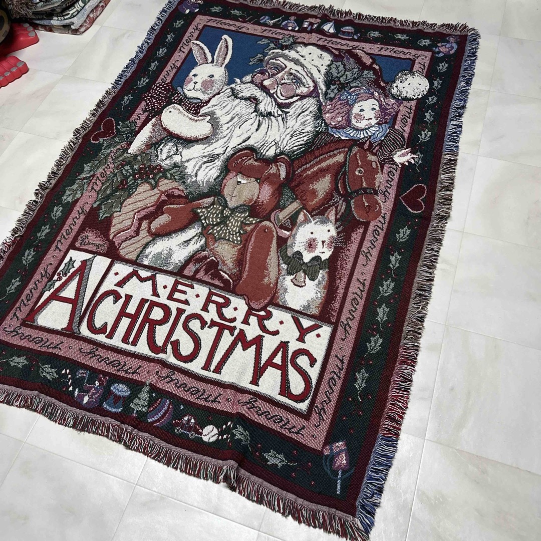 クリスマス サンタクロース マルチカバー ソファーカバー ラグ クリスマス サンタクロース マルチカバー ソファーカバー ラグ