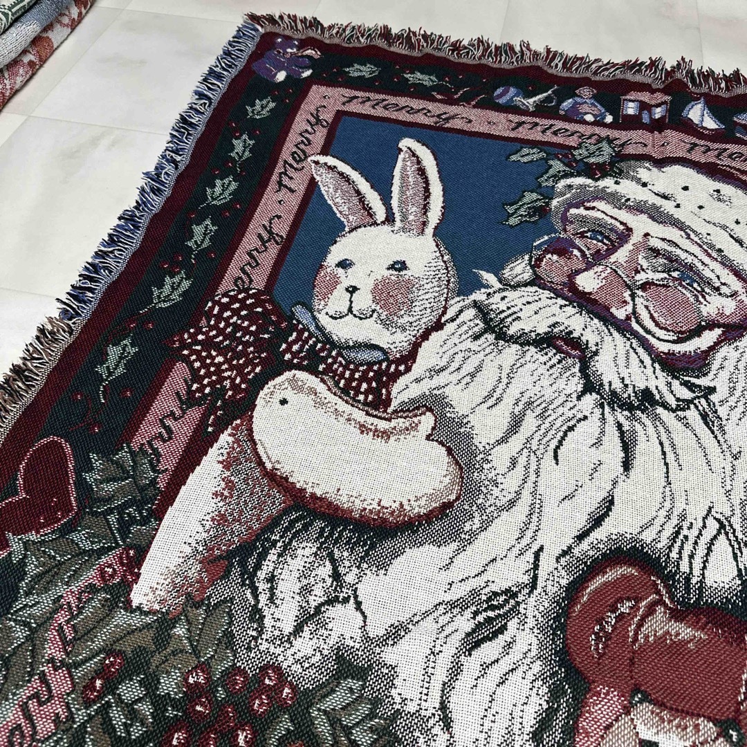 クリスマス サンタクロース マルチカバー ソファーカバー ラグ クリスマス サンタクロース マルチカバー ソファーカバー ラグ