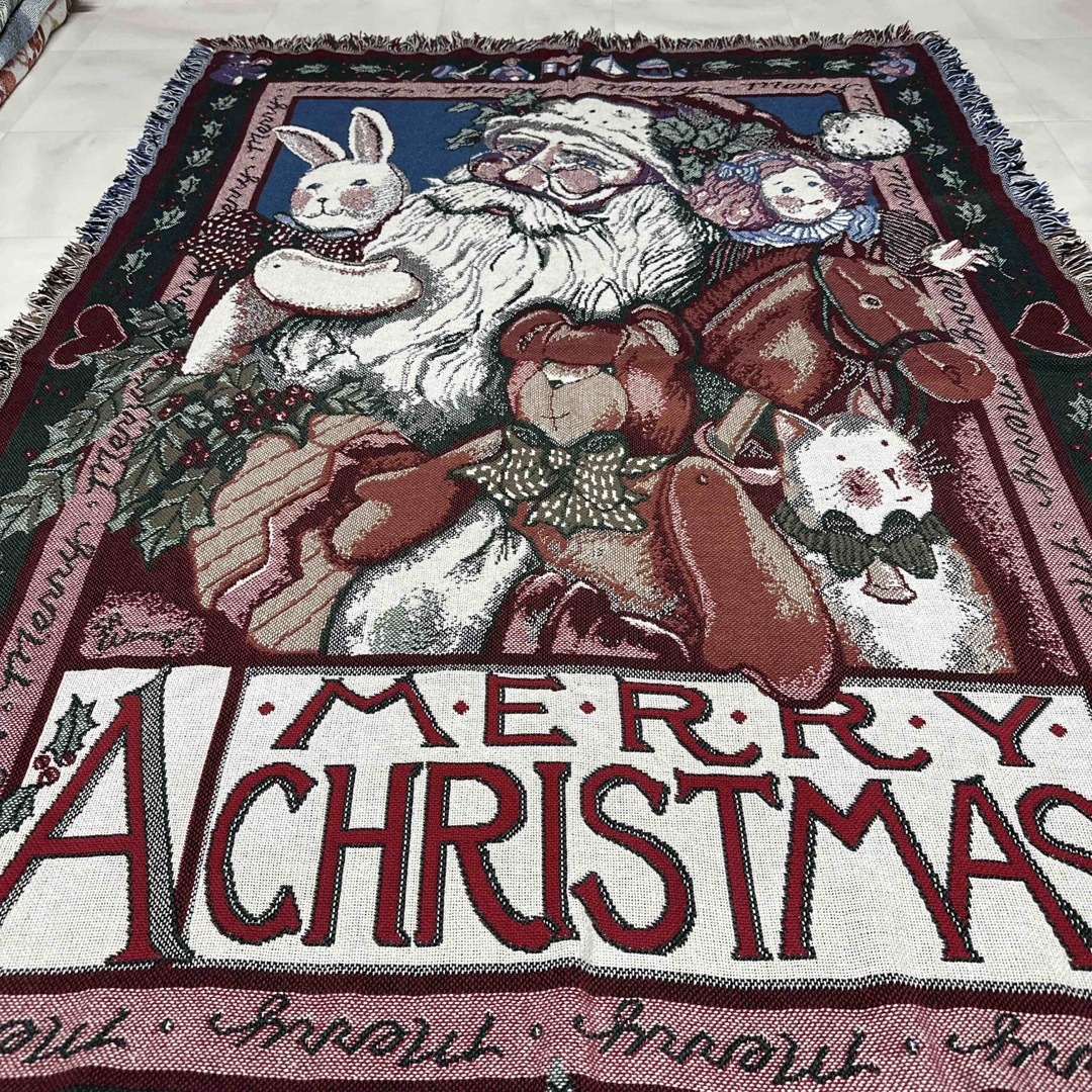 クリスマス サンタクロース マルチカバー ソファーカバー ラグ クリスマス サンタクロース マルチカバー ソファーカバー ラグ
