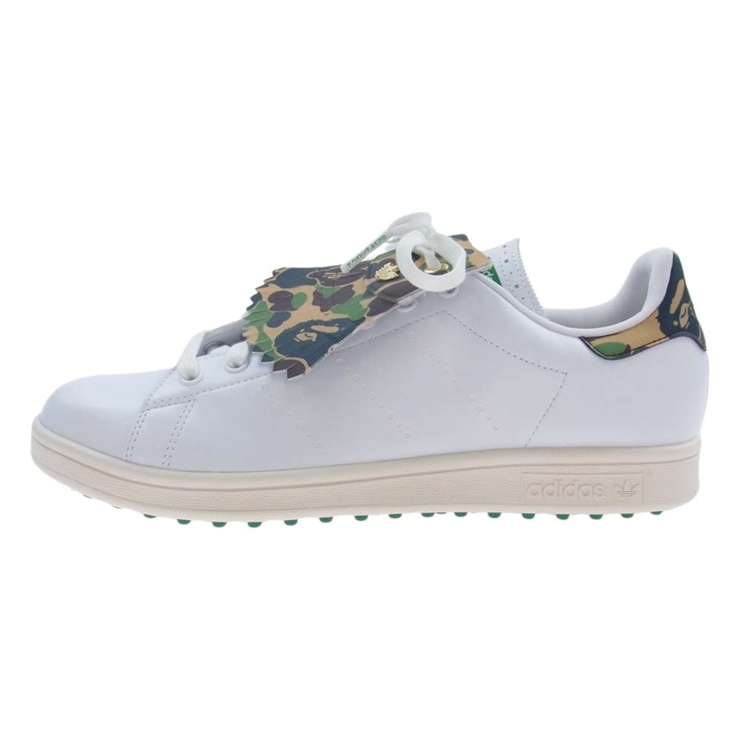 adidas アディダス スニーカー IG5916 × BAPE Stan Smith Golf  ベイシング エイプ スタン スミス ゴルフ スニーカー ゴルフ シューズ ホワイト系 28cm【新古品】【未使用】