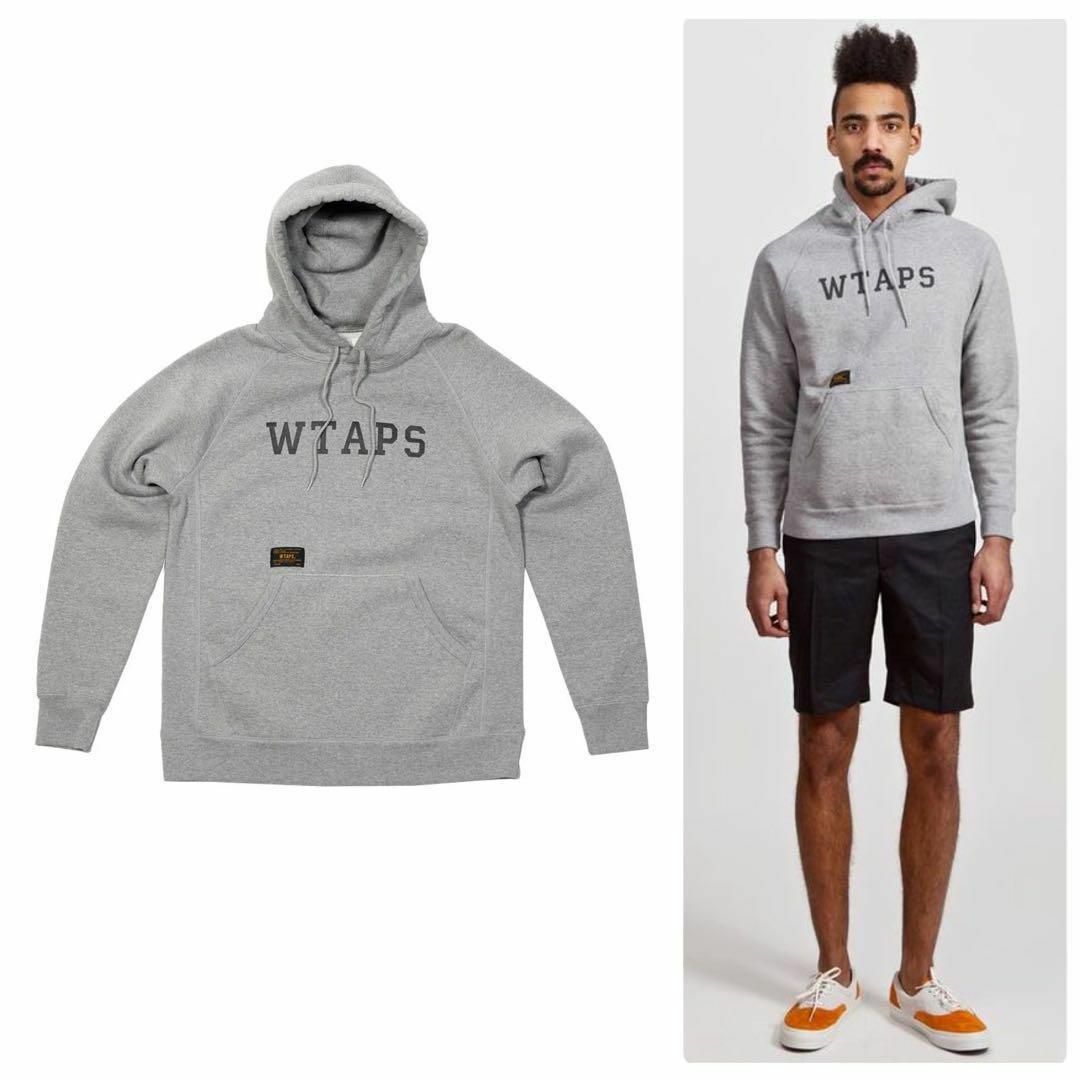 W)taps(ダブルタップス)のWTAPS ヘビーウェイトパイルパーカー グレー DESIGN HOODY 厚手 メンズのトップス(パーカー)の商品写真